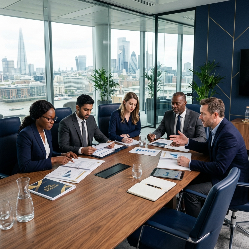 Professional accounting team in London